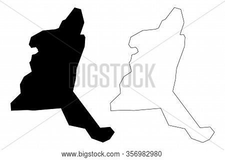 Karaganda City (republic Of Kazakhstan) Map Vector Illustration, Scribble Sketch City Of Qaraghandy 