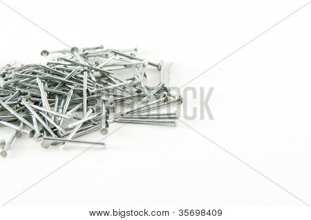 Skinnende Metal negle