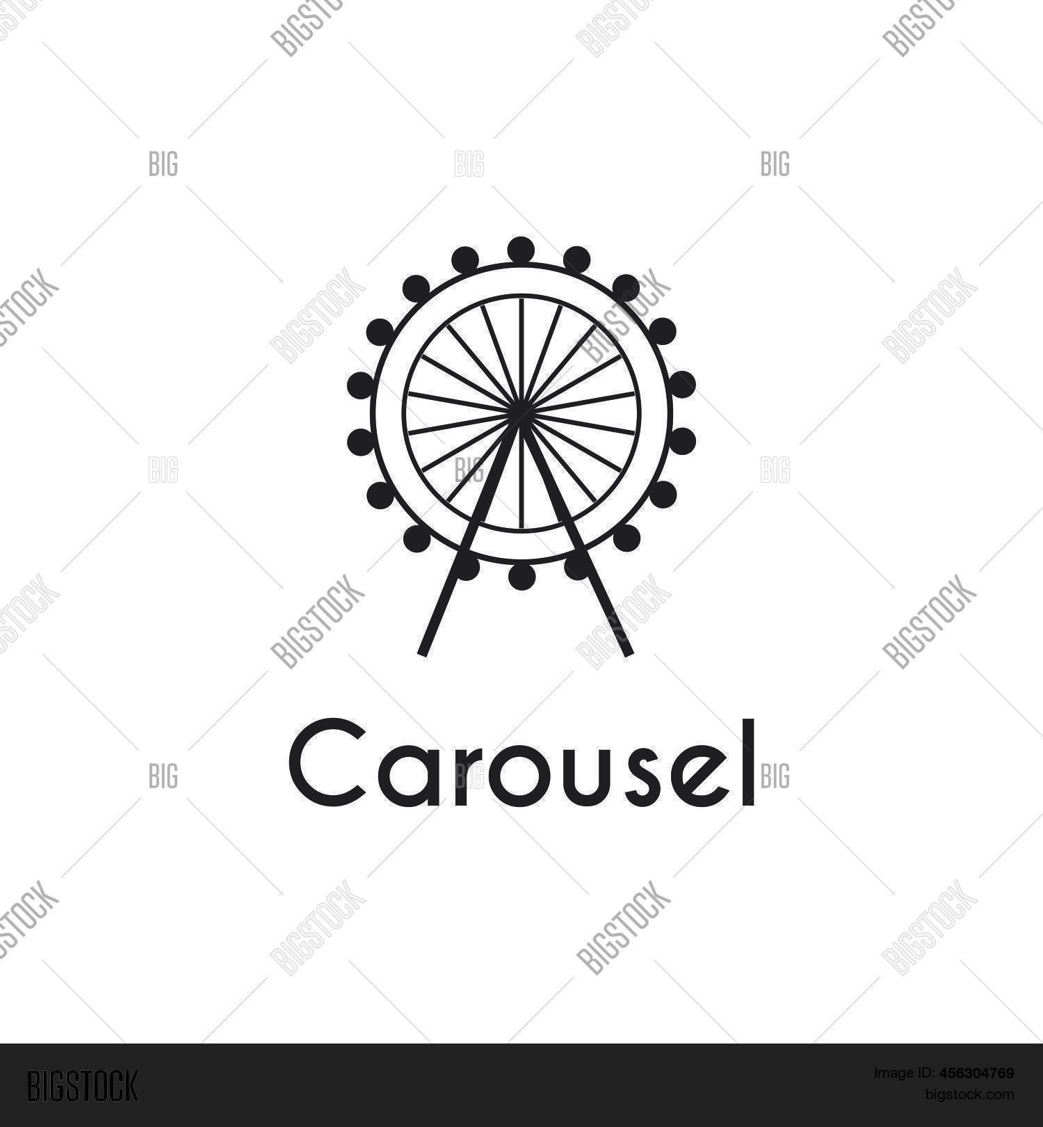 Simple Carousel Icon Vector & Photo (Free Trial) | Bigstock