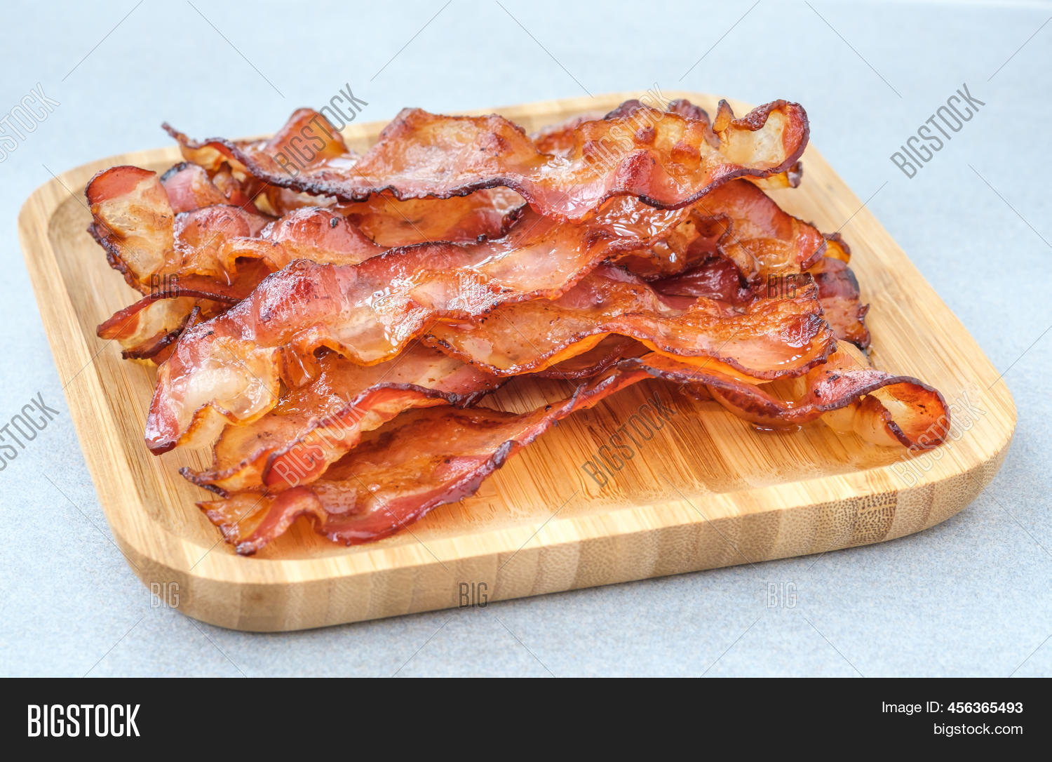 Fried Bacon Strips On Image & Photo (Free Trial) Bigstock