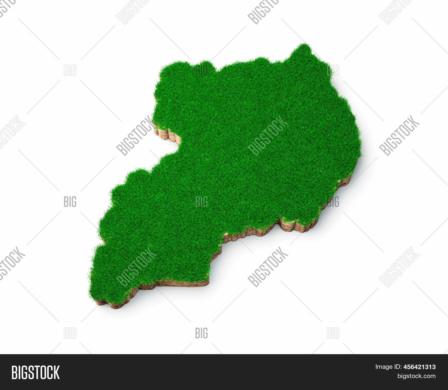 Uganda Map Soil Land Image & Photo (Free Trial) Bigstock