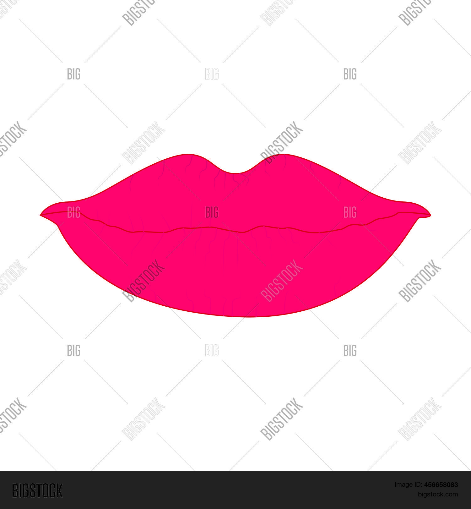 Female Lips Cartoon Vector & Photo (Free Trial) Bigstock