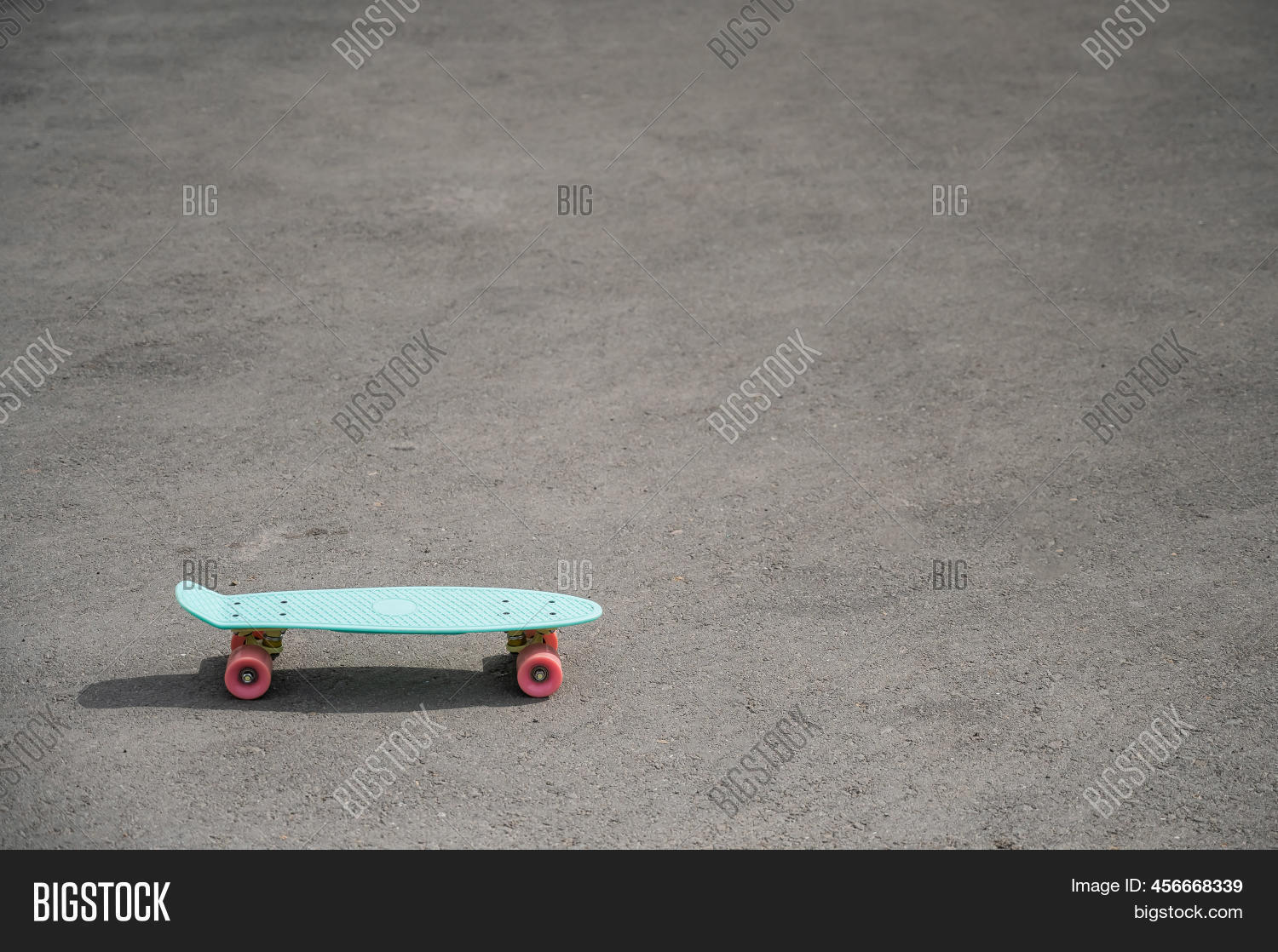Blue Penny Board On Image & Photo (Free Trial) Bigstock