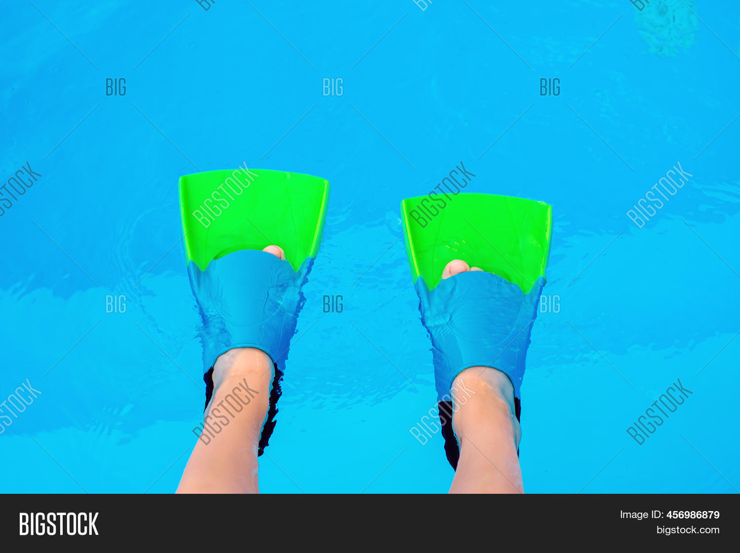 Kid Legs Swim Flippers Image & Photo (Free Trial) Bigstock