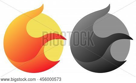 Terra Luna 2.0 New Logo Cryptocurrency Symbol Coin Icon In Color And Gray Isolated On White Backgrou