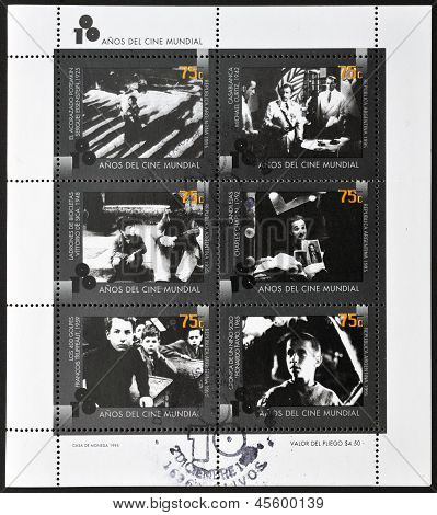 dedicated to 100 years of world cinema shows images of films