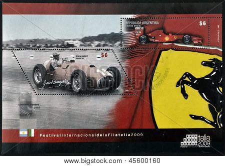 Leima on painettu Argentiinassa omistettu Ferrari