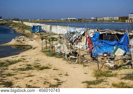 A Wild Dirty Camping, Azov Sea, Ukraine
