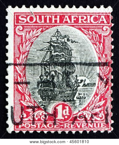 Frimærke Sydafrika 1926 Jan Van Riebeeck skib, Drommedaris
