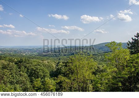 The View Point Zmajevac Located In The National Park Fruska Gora In Serbia.