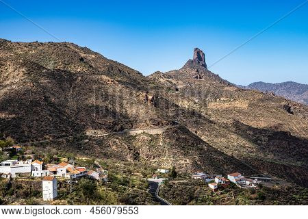 Valley Of Tejeda At Gran Canaria, Spain. Montains Of The Central Part Of The Island, Hiking Along Th