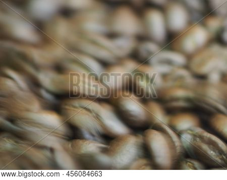 Brown Roasted Coffee Beans Macro Closeup Making The Blend Series