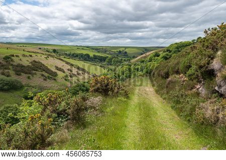Landscape Photo Of The Circular Walk Along The Weir Water River At Robbers Bridge In Exmoor National