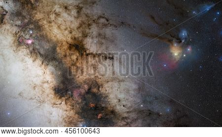 The Milky Way, The Galaxy That Includes Our Solar System. Elements Of This Picture Furnished By Eso