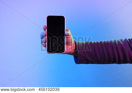 Hand Holding Smart Phone
