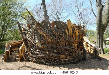 Progetto di arte albero Sandy Remix in Brooklyn Botanic Garden