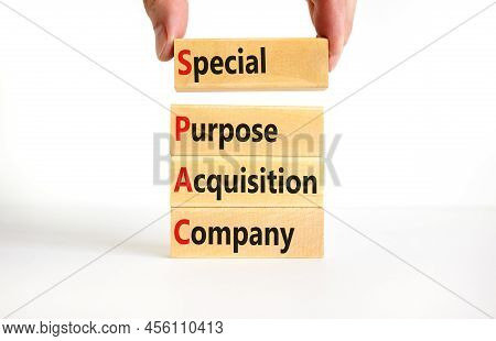Spac Special Purpose Acquisition Company Symbol. Concept Words Spac Special Purpose Acquisition Comp