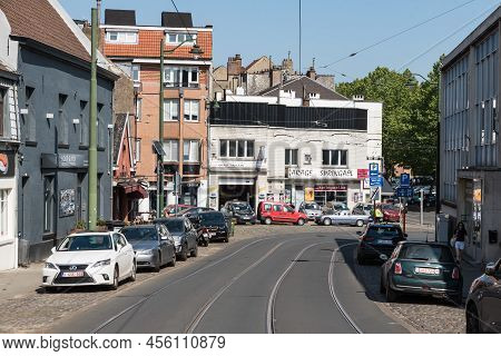 Uccle, Brussels Capital Region - Belgium - 05 17 2020 The Saint Job Borrow Commercial City Square Wi