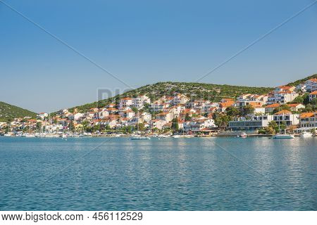 Coastal Town Tisno On Murter Island In Dalmatia, Croatia
