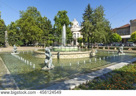 Kniaz Alexander Battenberg Square In City Of Ruse, Bulgaria