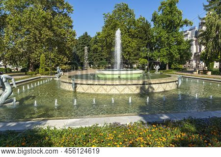 Kniaz Alexander Battenberg Square In City Of Ruse, Bulgaria