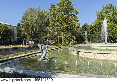 Kniaz Alexander Battenberg Square In City Of Ruse, Bulgaria