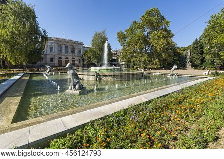 Kniaz Alexander Battenberg Square In City Of Ruse, Bulgaria