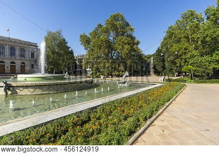Kniaz Alexander Battenberg Square In City Of Ruse, Bulgaria