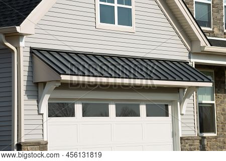 Awning Over Garage Door Front Home Beautiful Shade Canopy Fasade