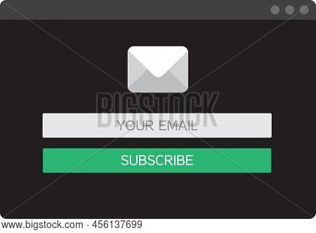 Email Subcribe Form Ui Ux Web Design Template