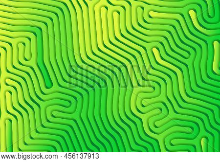 Abstract Background With Optical Illusion Generative Pattern And Vibrant Fluid Psychedelic Colors