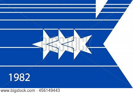 The Flag Of The City Of Keizer City Oregon Usa