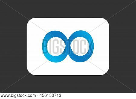 Technology And Business Logo, Blue Media Icon. Digital And Social Service, Company Symbol. Virtual R