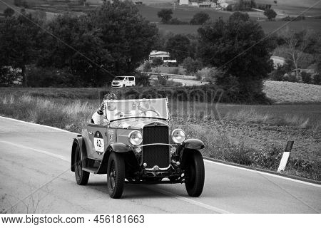 Fiat 514 S 1931 On An Old Racing Car In Rally Mille Miglia 2020 The Famous Italian Historical Race (