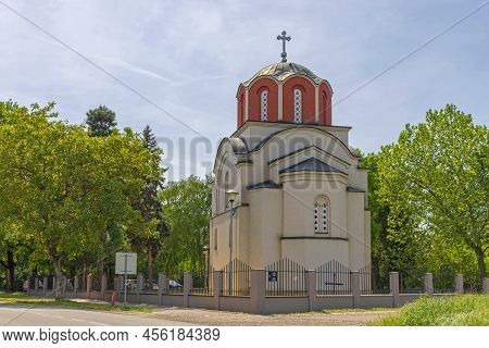 Belgrade, Serbia - May 08, 2022: Serbian Orthodox Church Of The Holy King Stefan Of Decani Belongs T