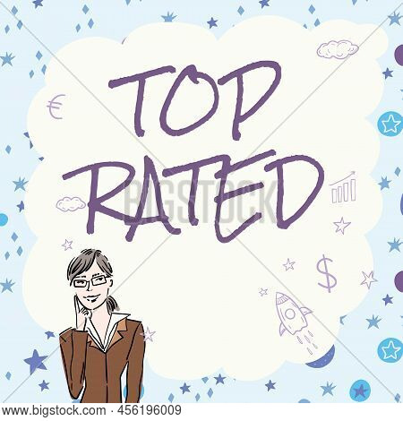 Conceptual Caption Top Rated. Business Concept The High Amount Of A Charge Or Payment Based On Calcu