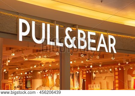 Warshaw, Poland - May 14, 2022: Pull&bear Store In Shopping Mall