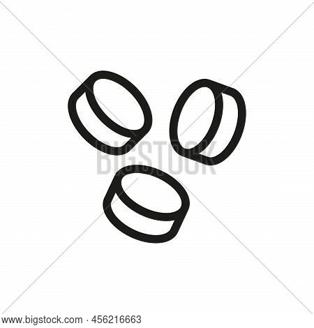 Simple Of Coins Related Icons. Contact Us Web Icons In Line Style. Editable Vector Stroke. Vector Il