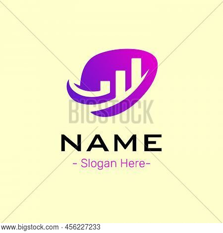 Creative Pink And Purple Colour Development Logo