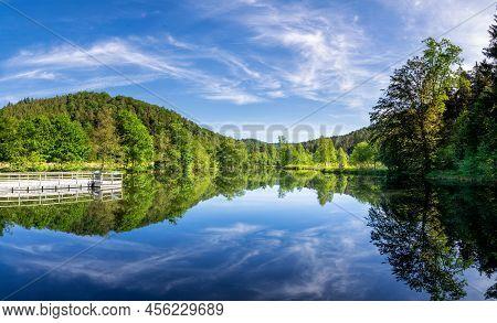 Lake In The Spiesswoogtal Valley Near Fischbach Bei Dahn