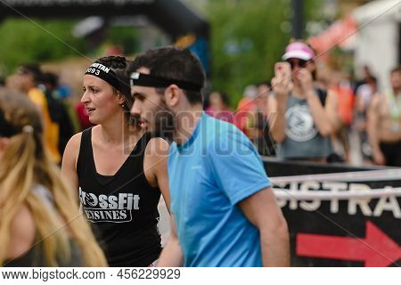 Encamp, Andorra : 2022 June 11 : Competitors Participate In The 2020 Spartan Race Obstacle Racing Ch