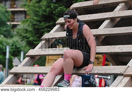 Encamp, Andorra : 2022 June 11 : Competitors Participate In The 2020 Spartan Race Obstacle Racing Ch