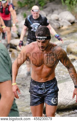 Encamp, Andorra : 2022 June 11 : Competitors Participate In The 2020 Spartan Race Obstacle Racing Ch