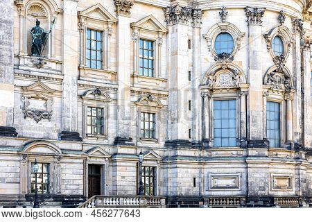 Facade Of An Ancient Building, Historical Architecture