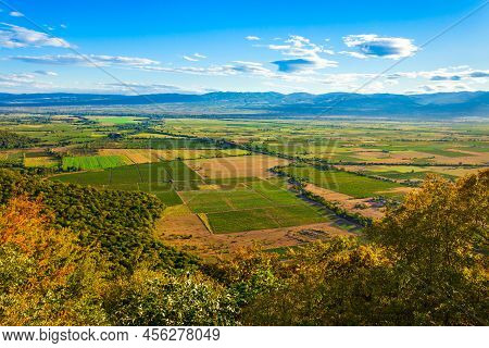 Alazani Valley In Kakheti. Kakheti Is A Region In Eastern Georgia With Telavi As Its Capital.
