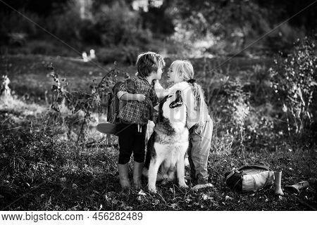 Romantic And Love. Human Emotions Kids First Love. Valentine Day. Sweet Childhood.