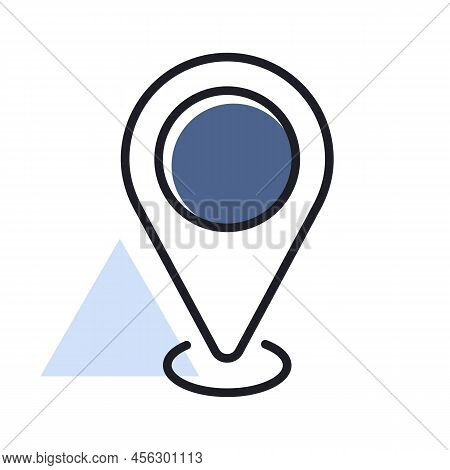Pin Map Isolated Icon. Map Pointer. Map Markers. Gps Location Symbol. Navigation Sign. Graph Symbol 