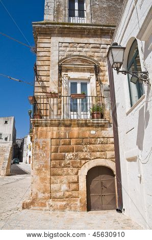 Palazzo vitale. Ceglie Messapica. Puglia. Italia.