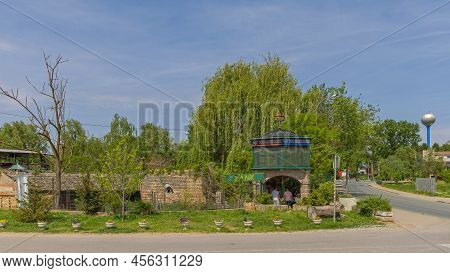 Indjija, Serbia - May 08, 2022: Green Oasis For Animals In Small Zoo Park Koki.