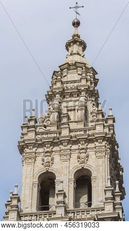 Cathedral Of Santiago De Compostela In Galicia, Spain.